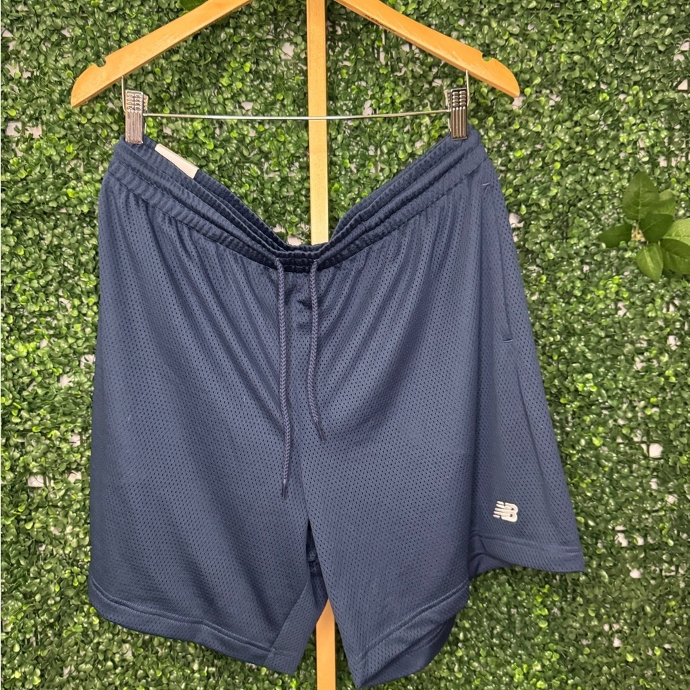 New Balance Men's Navy Blue Athletic Shorts
